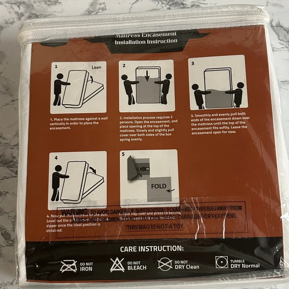 Utopia Bedding Mattress Protector Box Spring Encasement Zippered Size Twin XL